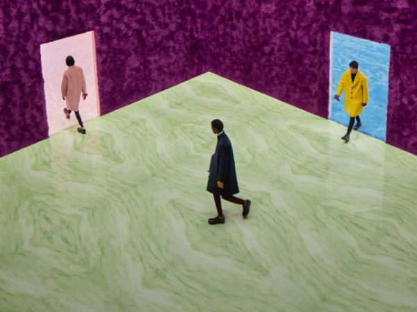 Prada’s FW21 menswear show space by Rem koolhaas+AMO