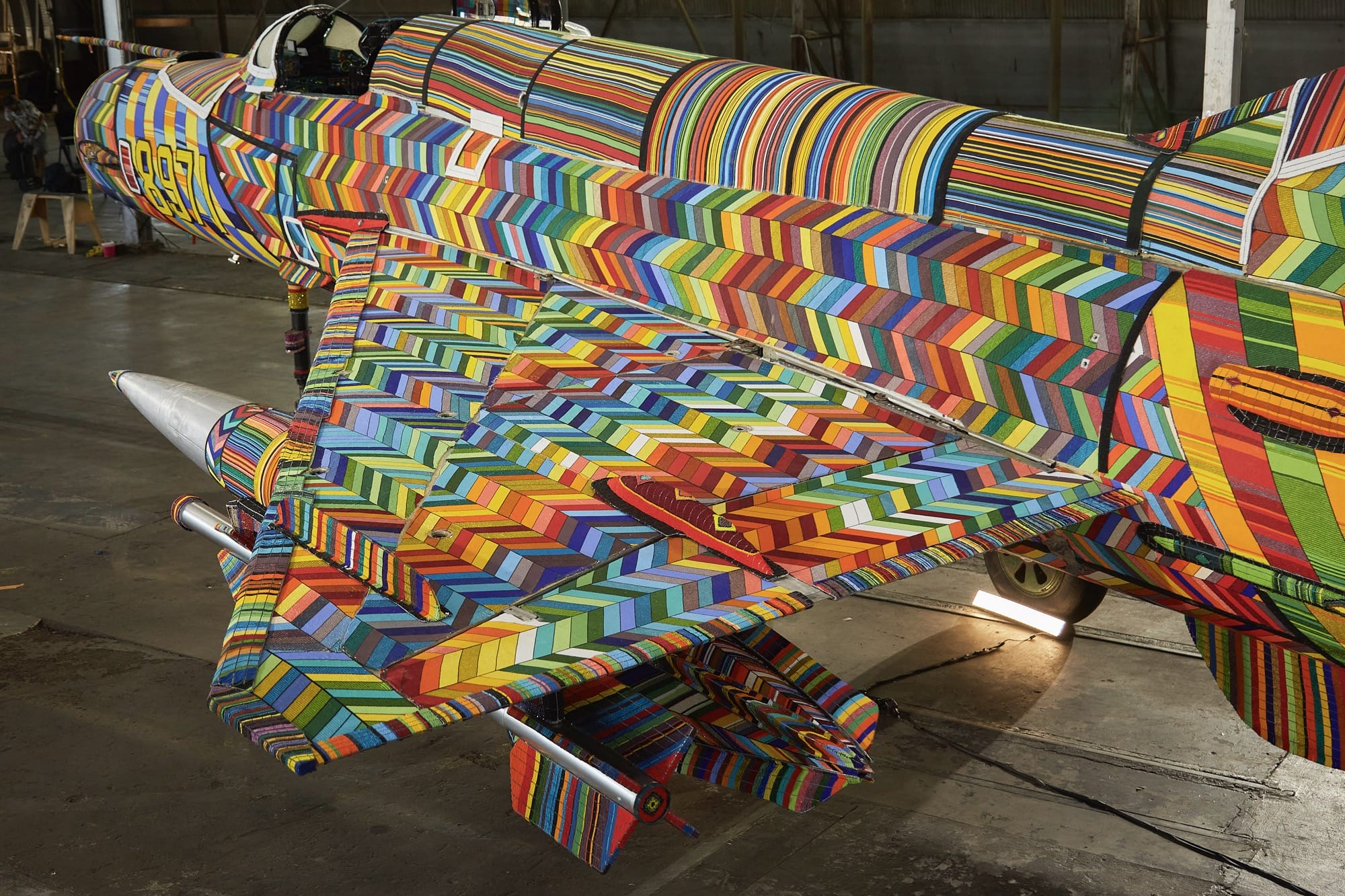 Five Years in the Making, a MiG-21 Fighter Jet Gets a Glow-Up from Tens of Millions of Glass Beads